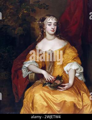 Margaret, Lady Denham (circa 1642-1667), cortigiana inglese e amante del re Giacomo II d'Inghilterra, ritratto a olio su tela di Sir Peter Lely, 1663-1665 Foto Stock