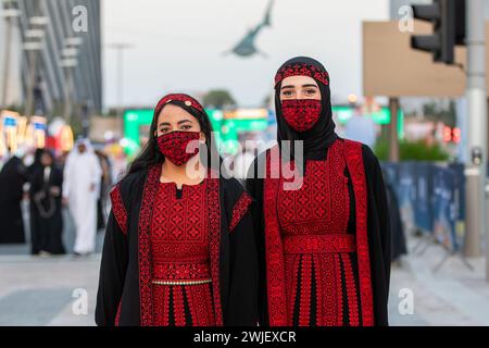 Sfilata finale della Coppa d'Asia 2023 di Lusail Boulevard Foto Stock