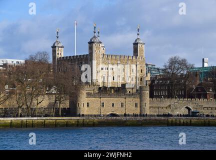 Londra, Regno Unito. 22 gennaio 2024. Vista diurna della Torre di Londra. Credito: Vuk Valcic/Alamy Foto Stock