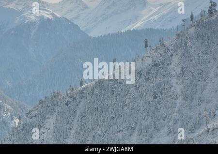 Nevicata a Kaghan Naran febbraio 2024 Foto Stock