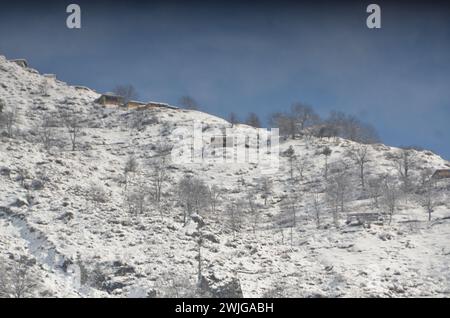 Nevicata a Kaghan Naran febbraio 2024 Foto Stock