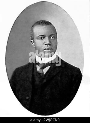 Scott Joplin. Ritratto del pianista e compositore americano, Scott Joplin (1868-1917), 1903 Foto Stock