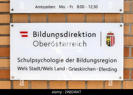 Dipartimento istruzione alta Austria, Psicologia scolastica della regione educativa Wels, Grieskirchen e Eferding a Wels City, Austria Foto Stock