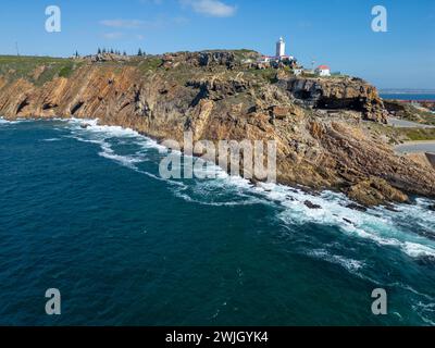 Faro di Cape St Blaize, Mossel Bay, Western Cape Province, Garden Route, Sud Africa Foto Stock