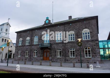 Reykjavik, Islanda, 27 novembre 2022: Municipio di Reykjavik Foto Stock