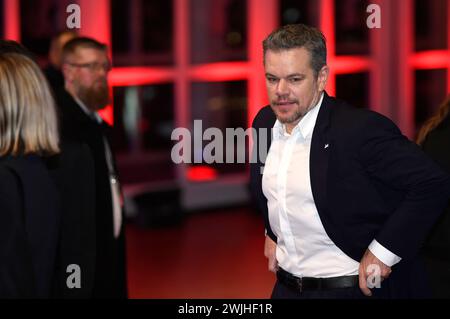 Matt Damon bei der Festivaleröffnung und der Premiere des Kinofilms piccole cose come queste / Kleine Dinge wie diese auf der Berlinale 2024 / 74. Internationale Filmfestspiele Berlin im Berlinale Palast. Berlino, 15.02.2024 *** Matt Damon all'apertura del festival e alla prima del lungometraggio Small Things like These Small Things Like These al Berlinale 2024 74 Berlin International Film Festival al Berlinale Palast Berlin, 15 02 2024 foto:XC.xNiehausx/xFuturexImagex Things Prem 4307 Foto Stock