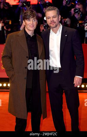 Cillian Murphy und Matt Damon bei der Festivaleröffnung und der Premiere des Kinofilms piccole cose come queste / Kleine Dinge wie diese auf der Berlinale 2024 / 74. Internationale Filmfestspiele Berlin im Berlinale Palast. Berlino, 15.02.2024 *** Cillian Murphy e Matt Damon all'apertura del festival e alla prima del lungometraggio Small Things like These Small Things Like These These al Berlinale 2024 74 Berlin International Film Festival al Berlinale Palast Berlin, 15 02 2024 foto:XC.xNiehausx/xFuturexImagex Things Prem 4311 Foto Stock