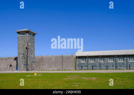 Prigione, edificio, Robben Island, isola prigione vicino a città del Capo, città del Capo, Capo Occidentale, Sud Africa Foto Stock