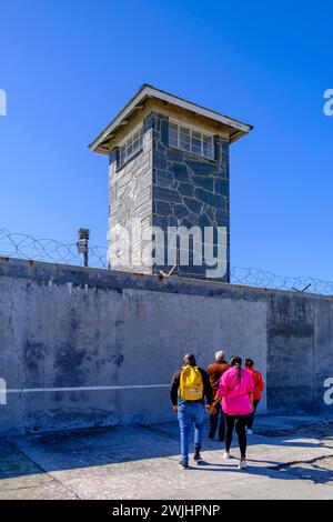 Prigione, edificio, Robben Island, isola prigione vicino a città del Capo, città del Capo, Capo Occidentale, Sud Africa Foto Stock