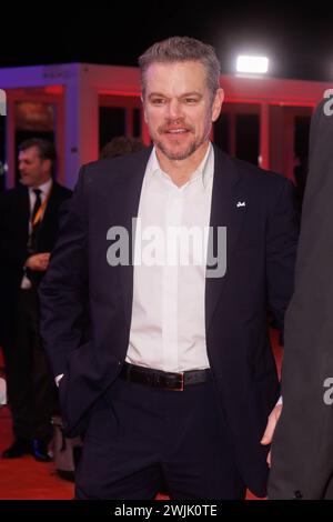 Berlinale- piccole cose come queste Erröffnung Matt Damon bei der Eröffnung der 74. Berlinale zum Film piccole cose come queste im Berlinale Palast AM 15.02.2024 a Berlino. *** Berlinale piccole cose come queste apertura Matt Damon all'apertura della 74a Berlinale per il film piccole cose come queste al Berlinale Palast il 15 febbraio 2024 a Berlino Copyright: XEventpressxKochanx Foto Stock