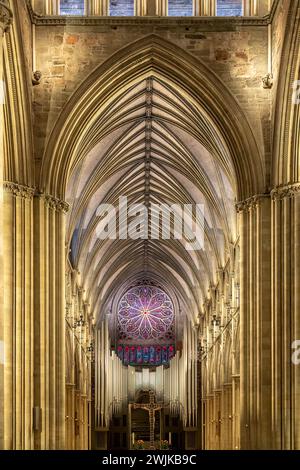 L'organo nella Cattedrale di Nidaros, Trondheim, Norvegia Foto Stock