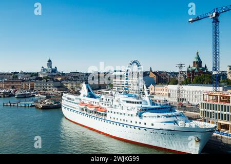 Helsinki, Finlandia - 12 giugno 2023: Nave passeggeri Ocean Majesty nel porto di Helsinki. Foto Stock