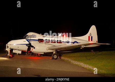 DH Devon, VP967, Yorkshire Air Museum, Inghilterra, Regno Unito, Foto Stock