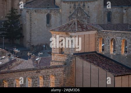 palazzo dei Marchesi, XVI secolo, - Palacio de la Villa - Berlanga de Duero, Soria, comunità autonoma di Castilla y León, Spagna, Europa Foto Stock