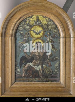 La Santissima Trinità, Maarten van Heemskerck (modo di), c. 1550 - c. 1574 Foto Stock