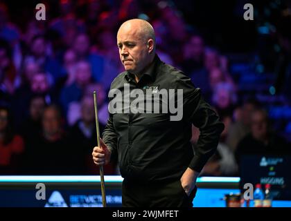 John Higgins, durante il BetVictor Welsh Open 2024 presso Venue Cymru, Llandudno, Regno Unito, 16 febbraio 2024 (foto di Cody Froggatt/News Images) Foto Stock