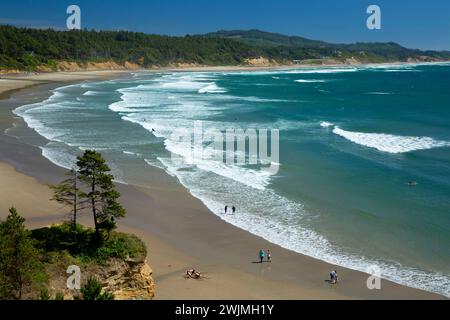 Beverly Beach, Beverly Beach State Park, Oregon Foto Stock