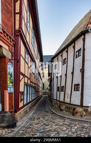 Historische Altstadt von Quedlinburg Foto Stock