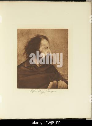 Alfred, Lord Tennyson, 1865 (Dirty Monk); di Julia Margaret Cameron negative 1865; stampa 1893; Photogravure; Foto Stock