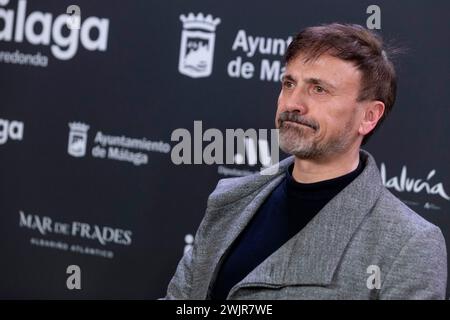 Madrid, Spagna. 15 febbraio 2024. Jose Mota partecipa al Malaga Film Festival 2024 Photocall al Royal Theater. Credito: SOPA Images Limited/Alamy Live News Foto Stock