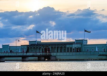 malmoe, svezia, 21 luglio 2023, bagno all'aperto Ribersborgs, kallbadhus *** malmoe, schweden, 21 anni. juli 2023, Ribersborgs Freibad, kallbadhus Copyright: XWolfgangxSimlingerx Foto Stock