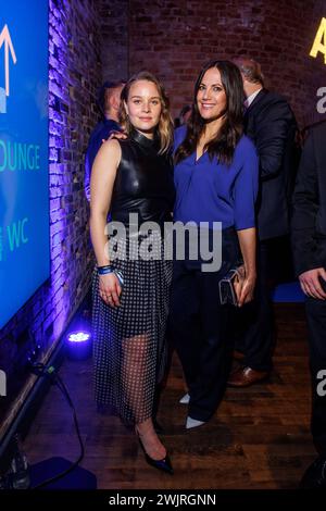 ARD Blue Hour 2024 Sonja Gerhardt und Bettina Zimmermann bei der ARD Blue Hour 2024 im Telegraphenamt anlässlich der 74. Internationalen Filmfestspiele Berlin Berlinale AM 15.02.2024 a Berlino. *** ARD Blue Hour 2024 Sonja Gerhardt e Bettina Zimmermann all'ARD Blue Hour 2024 al Telegraphenamt in occasione del 74° Berlin International Film Festival Berlinale il 15 02 2024 a Berlino Copyright: XEventpressxKochanx Foto Stock