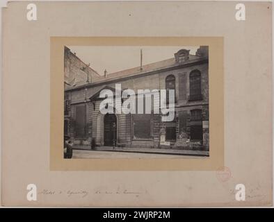 Barry, Jean. Hôtel d'Equerilly 60 rue de Turenne. "Particular Hotel, porte Carrier, 3° arrondissement, Parigi". Estrazione di carta per albumina. nel 1902-02-1902-02. Parigi, museo Carnavalet. 123819-12 Foto Stock