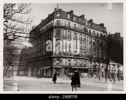 Attraversamento di Place d'Italie e Boulevard de la Gare (attuale Boulevard Vincent-Auriol). Parigi (3° arr.). Fotografia anonima. Estrazione gelatino-argento-bromuro. 1921 Parigi, museo Carnavalet. 144182-10 Foto Stock