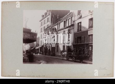 Emonts o Emonds, Pierre (n.1831-03-29-D.1912), ex hotel, 57 rue de Charonne, 11° arrondissement, Parigi. (Titolo fedele), 1897, carta all'albumina. Museo Carnavalet, storia di Parigi. Ex hotel, 57 rue de Charonne, 11° arrondissement, Parigi. (Titolo fittizio) ex hotel, 57, rue de Charonne. Ottobre 1897 - [titolo registrato (lettera)] Foto Stock