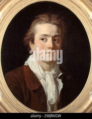 Joseph-Benoît Suvée (1743-1807), 'Paul Guillaume Lemoine, noto come il romano (nato nel 1755), architetto', olio su tela. Parigi, museo Carnavalet. 25605-11 architetto, olio di tela, ritratto Foto Stock