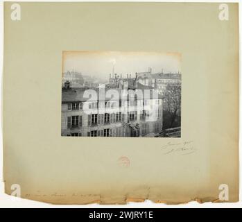 Barry, Jean. Casa, 38 rue de Fleurus. Vista sui tetti. Vista dei tetti. Maison du 38 rue de Fleurus, 6° arrondissement, Parigi". Estrazione gelatino-argento-bromuro. in 1905-01-1905-01. Parigi, museo Carnavalet. 144160-21 Foto Stock