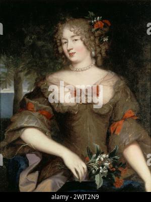 Attribuito a Pierre Mignard (1612-1695). Francesca Margherita di Sévigné, Contessa di Grignan (1648-1705). Parigi, museo Carnavalet. Contessa, scrittrice, scrittrice, in busto, donna francese di lettere, marchesa, opera d'arte, ritratto, pittura Foto Stock