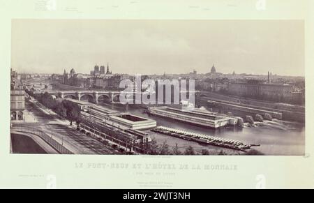 Vincent Frédéric de Martens (1806-1885). Il Pont Neuf e l'Hotel de la Monnaie, intorno al 1860. Fotografia. Parigi, museo Carnavalet. 24926-7 Arrondissement i, cattedrale, Écluse, Ier 1er 1, Notre-Dame, Pont Neuf, Senna, Pont Foto Stock