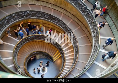 Scala del Bramante nella città del vaticano roma capitale d'italia UE Foto Stock