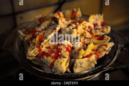 Sfappole: Cucina italiana tipica del Carnevale Foto Stock