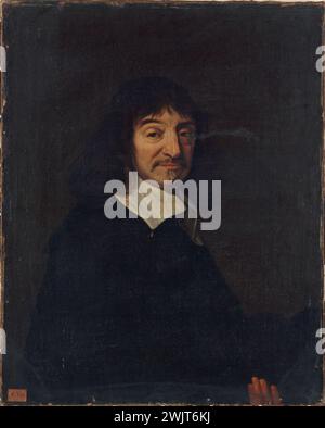 Secondo Franz Hals. René Descartes (1596-1650), filosofo francese e colto. Olio su tela. Parigi, museo Carnavalet. 35216-3 olio di legno, matematico, filosofo francese, ritratto, imparato, scienziato Foto Stock