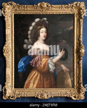 Anonimo. "Ritratto di Anne-Marie-Louise d'Orléans, duchessa di Montpensier, nota come la grande Mademoiselle (1627-1693)". Olio su tela. 1627-1693. Parigi, museo Carnavalet. 100627-19 Duchessa Francaise, la grande Mademoiselle, ritratto Foto Stock