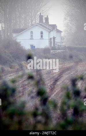 vecchia stazione ferroviaria di ellingham, norfolk, inghilterra Foto Stock