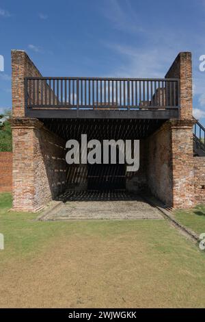 British Gateway Kuala Kedah Fort Foto Stock