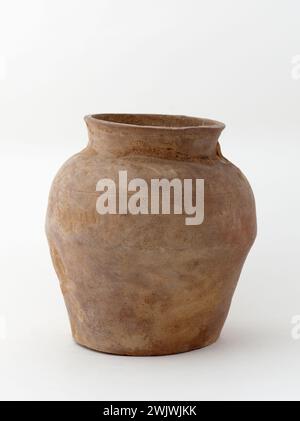 Vaso ovoide '. Terracotta. Vietnam-XE-Xive S. Parigi, museo Cernuschi. 72185-13 Jarre Ovow, oggetto vietnamita, terracotta Foto Stock