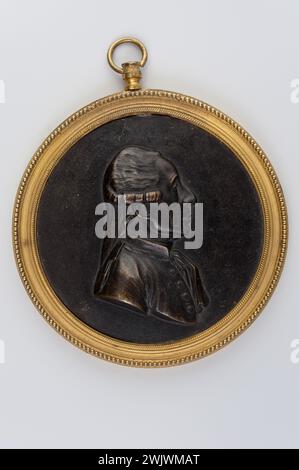 Museo Carnavalet, collezione di medaglie Bust de Bailly sulla destra. Foto Stock