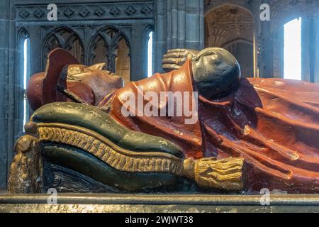 Cappella e tomba del cardinale Beaufort Chantry, Cattedrale di Winchester, Hampshire, Inghilterra, Regno Unito Foto Stock