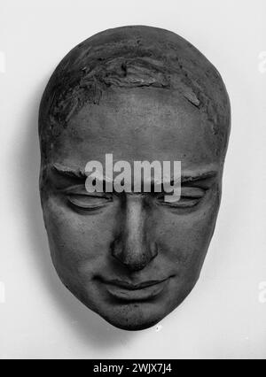 Jean-Pierre Dantan (1800-1869) ha detto Dantan il giovane. Maschera sconosciuta. Intonaco patinato, terracotta, dopo il 1830, prima del 1869. Parigi, museo Carnavalet. Sconosciuto, maschera, patina patina, terracotta Foto Stock
