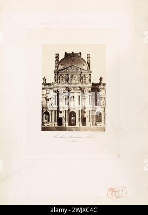Padiglione Richelieu, Palais du Louvre. Parigi (1 arr.). Fotografia anonima. Prelevare su carta di albumina, 1861. Parigi, museo Carnavalet. 123086-12 IER IE I 1ER 1E 1 ARRONDISSEMENT Foto Stock