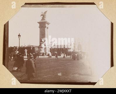 Anonimo. Album dell'esposizione universale del 1900. Portico per Invalides. 1900. Museo di Belle Arti della città di Parigi, Petit Palais. Anno 1900, Belle Epoque, esposizione universale 1900 Foto Stock