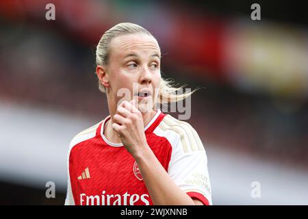 Beth Mead di Arsenal Women durante la partita di Barclays fa Women's Super League tra Arsenal e Manchester United all'Emirates Stadium di Londra sabato 17 febbraio 2024. (Foto: Tom West | mi News) crediti: MI News & Sport /Alamy Live News Foto Stock