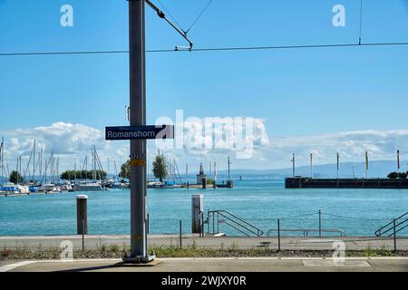 Svizzera, Svizzera orientale, Romanshorn, Romishorn, Thurgau, distretto di Arbon, lago di Costanza Foto Stock