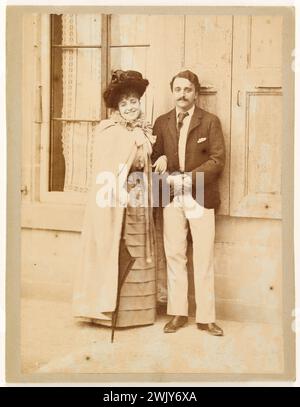 Georges e Jeanne Hugo. Fotografia anonima. Prelevare su carta di albumina, 1892-1894. Parigi, Maison de Victor Hugo. 122891-18 Ritratto Foto Stock