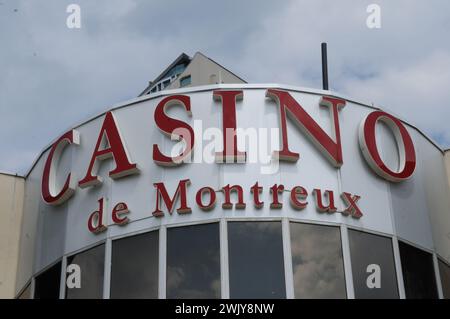Svizzera: Il Casinò di Montreux sul Lago di Ginevra | Das Spielcasino von Montreux am Genfersee im Waadtland Foto Stock