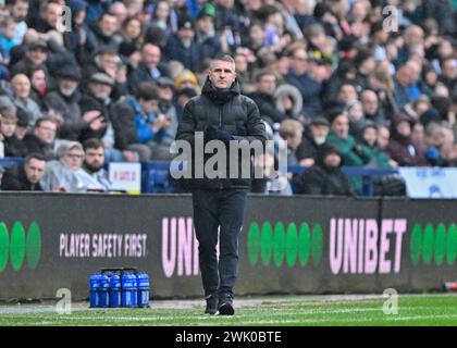 Ryan Lowe manager di Preston North End, durante il match per il titolo Sky Bet Preston North End vs Blackburn Rovers a Deepdale, Preston, Regno Unito, 17 febbraio 2024 (foto di Cody Froggatt/News Images) Foto Stock